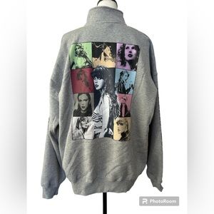 Taylor Swift Eras Tour Quarter Zip Sweatshirt 2XL